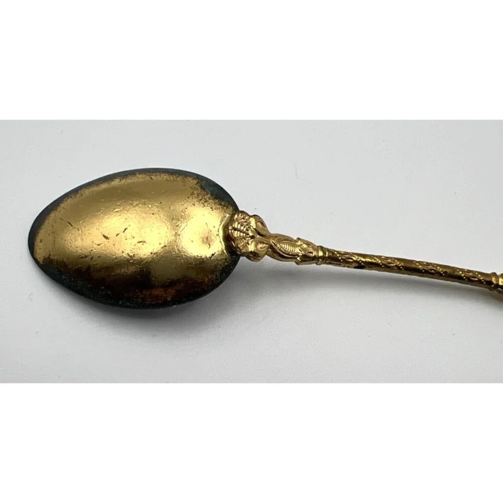 Vintage Collectable Spoons Lot of 2 - Danmark W/Painted Bottom